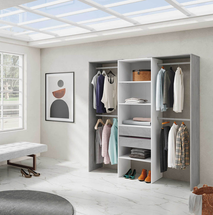 Armario Vestidor Tidy con 2 Cajones
