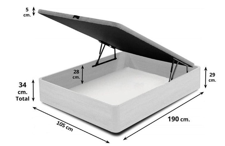 Pack Cama Canapé Abatible Marina 3.0 + Colchón (90, 105, 135 y 150cm x 190cm)