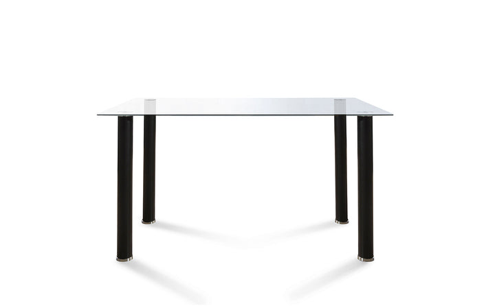 Mesa de Cristal Templado + 6 Sillas Polipiel. Comedor o Cocina
