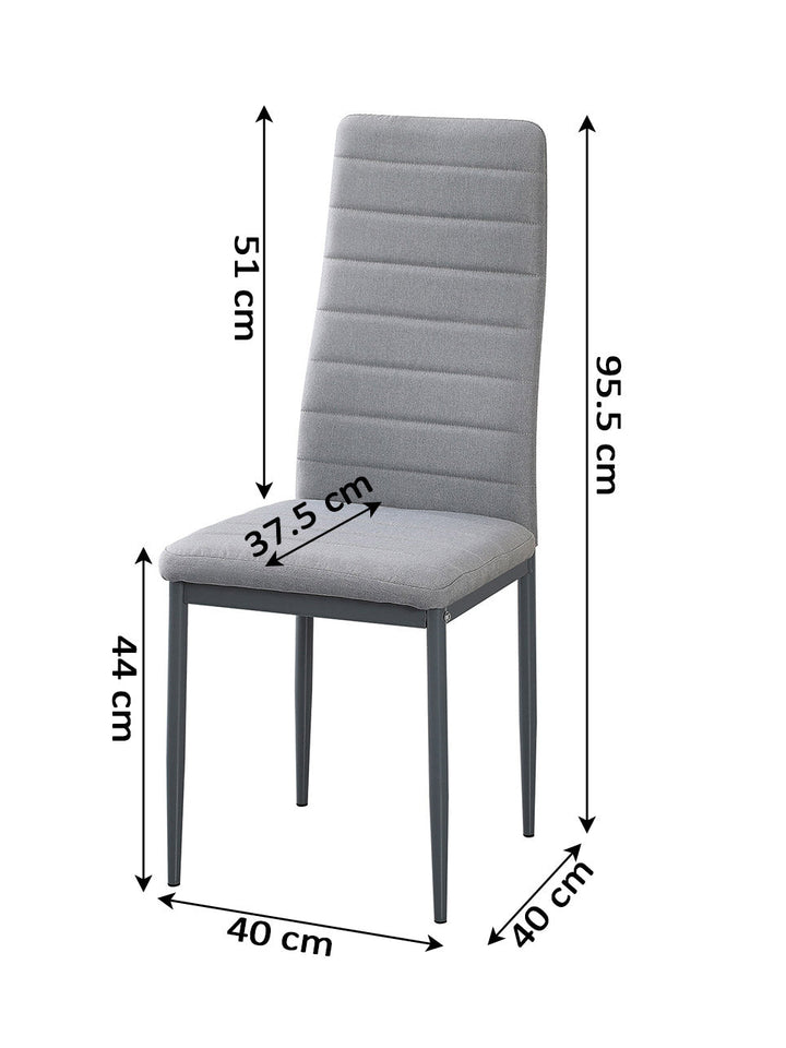 Silla de Comedor en Polipiel/metal (Pack 6)
