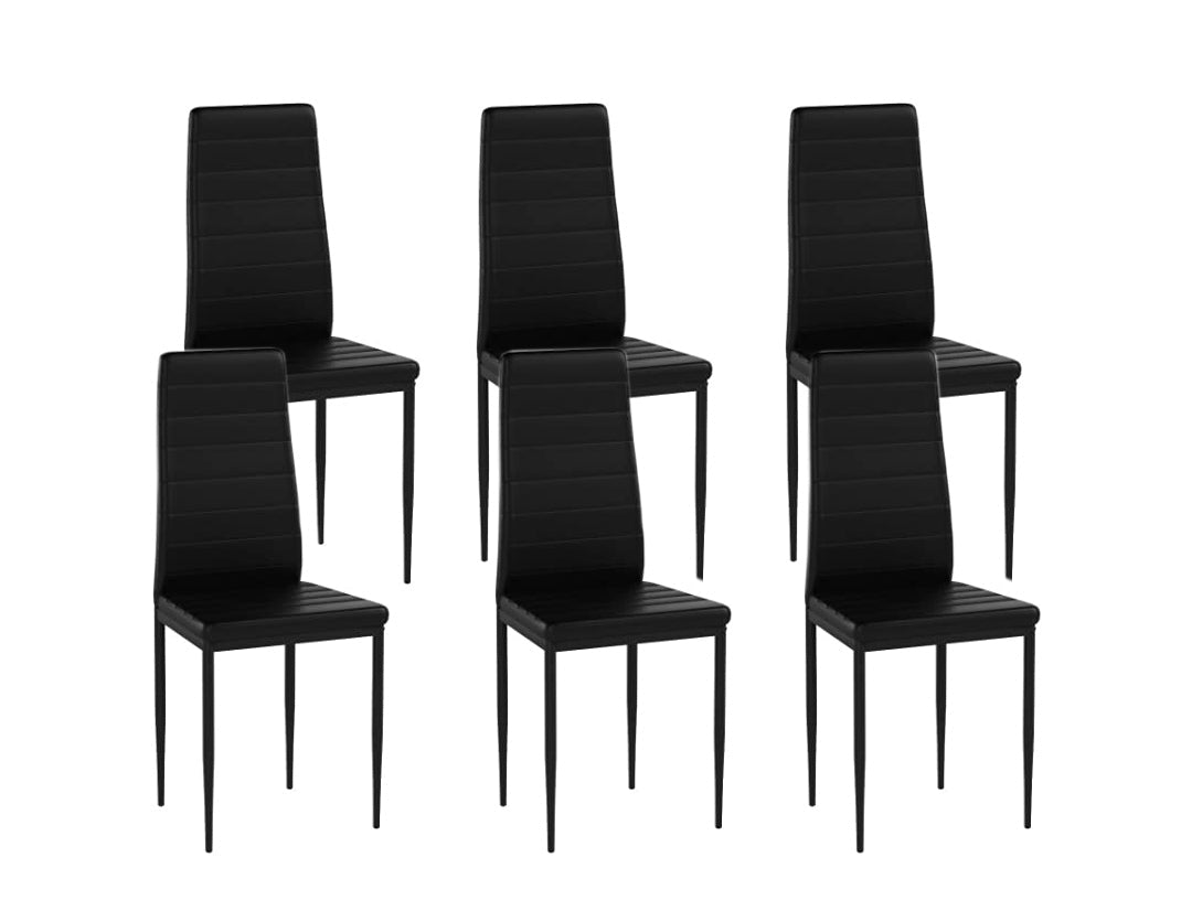 Silla de Comedor en Polipiel/metal (Pack 4)