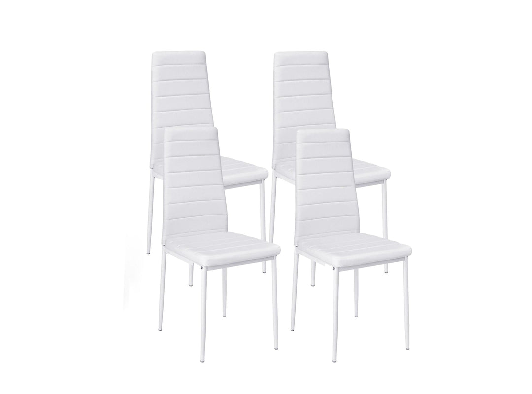 Silla de Comedor en Polipiel/metal (Pack 4)
