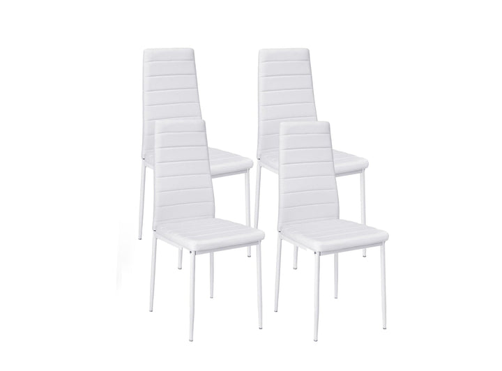 Silla de Comedor en Polipiel/metal (Pack 4)