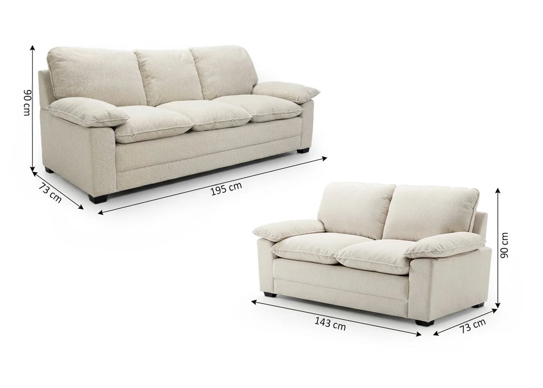Conjunto de Sofas 3+2 Plazas Noon Beige